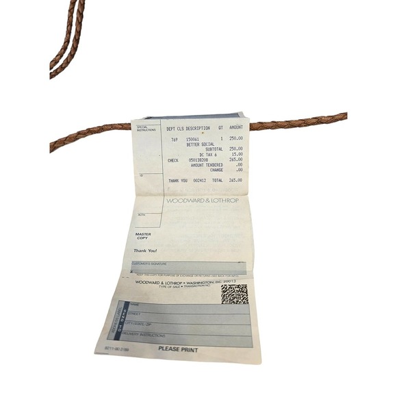 Vintage 80s Deadstock Helena Ross Snakeskin Crossbody Bag Brown Boho Diagonal - Picture 6 of 9